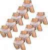 10 Damen Slips mit Spitze aus Baumwolle - 40 Modell 1 Produktbild-Vorschau 2