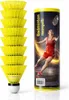 6x Federbälle gelb Badmintonbälle für Training & Wettkampf Produktbild-Vorschau 1