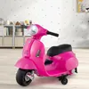 COSTWAY motorino elettrico per bambini, Vespa 6V con faro e Anteprima dell’immagine prodotto 2