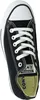 A top-down view of a black Converse sneaker. Voir les images du produit