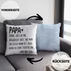 Trendation - Papa Deko-Kissen mit Füllung 40x40 Geschenk Produktbild-Vorschau 2