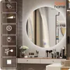 SAVE ®HOME Okrągłe lustro łazienkowe LED - 60 cm - Podgląd zdjęcia produktu 2