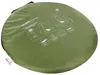 A folded green pop-up tent bag with diagrams and text printed on it. Anteprima dell’immagine prodotto