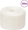 vidaXL Corde de travail blanche 10 mm 50 m polypropylène Voir les images du produit 6