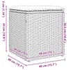 vidaXL Zahradní stolička s polštářem 2 ks. Béžová 40x40x43 Náhled obrázku produktu 7