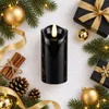 LED Kerze Batterie Kerze Grablicht Flammenlos Schwarz mit Produktbild-Vorschau 9