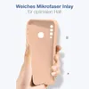 A hand holding a pink phone case. Produktbild-Vorschau