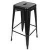 lot de 4 tabourets de bar industriels en métal Empilables Voir les images du produit 4