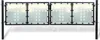 The Living Store Zauntor (Einzeltor) Schwarz 300x150 cm Produktbild-Vorschau 2
