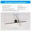 IMPTS LED Deckenleuchte 11W Modern Deckenlampe Schwarz mit Produktbild-Vorschau 2