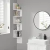 Vasagle LBC20WT, Regal, Wandmontage, hoekkast, 5 planken, Productafbeelding-voorbeeld 8