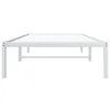 vidaXL Cadre de lit en métal blanc 90x190 cm Voir les images du produit 5