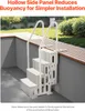 SucceBuy-Schwimmbadleiter, 4-stufige Doppelhandlauftreppe Produktbild-Vorschau 4