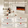KAMINIO Camino elettrico LEA - Caminetto 3-in-1 con vista Anteprima dell’immagine prodotto 5