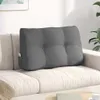 vidaXL Rücken Kissen Dunkelgrau 80 x 24 x 50 cm Stoff Produktbild-Vorschau 2
