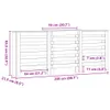 vidaXL Panele grzejnikowe białe 205x21,5x83,5 cm materiał Podgląd zdjęcia produktu 6