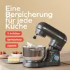 KitchenBrothers Küchenmaschine 2000W Anthrazit - 6,2L Produktbild-Vorschau 3