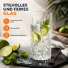 12er Set Longdrinkgläser 375 ml mit edler Schliffoptik Produktbild-Vorschau 3