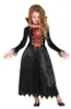 Vampire Halloween Dress Child Black Cape Red Lining Náhľad obrázku produktu 1