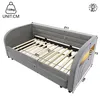 Merax Tagesbett 90x200 cm Polsterbett mit hydraulischem Produktbild-Vorschau 5