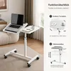 Beistelltisch mit Rollen, höhenverstellbarer Laptoptisch Produktbild-Vorschau 3