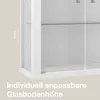 K-Möbel Hängevitrine Glas in Weiss (80x60x25 cm) mit 2 Produktbild-Vorschau 6