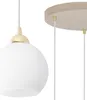 Eliza White Pendelleuchte Kaschmir Gold – 3 flammig E27 Produktbild-Vorschau 5