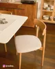 home24 Esszimmerstuhl - 2er-Set - Eiche Massiv / Webstoff Produktbild-Vorschau 3