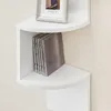 Eckregal, Wandregal 5 Ebenen, Schweberegal für Bücher, Produktbild-Vorschau 4