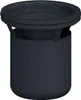 A dark gray drain trap with a circular top and a cylindrical body. Produktbild-Vorschau