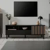finori Monza 56A TV-Board, schwarz / Nachbildung Artisan Produktbild-Vorschau 2