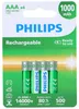 Philips 4 Stuks AAA-Batterijen HR03 - Oplaadbare NiMH Productafbeelding-voorbeeld 1