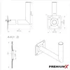 PremiumX 35cm Wandhalter Satellitenschüssel Aluminium Produktbild-Vorschau 8