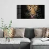 DEQORI Glasbild Echtglas 100x50 cm 'Schattenraubkatze' Produktbild-Vorschau 3