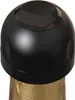 A black champagne stopper on top of a bottle. Anteprima dell’immagine prodotto
