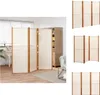 A collage of images showing a room divider in a living space and separate product shots. Produktbild-Vorschau