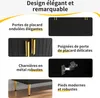 MODFU Buffet Bas Contemporain Avec Poignées Et Pieds Dorés Voir les images du produit 4