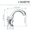 Miscelatore per lavabo SCHÜTTE ELK con tirante, rubinetto Anteprima dell’immagine prodotto 5
