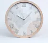 Holzuhr 25fi cm wanduhr - weiße Spitzen - Marmor Produktbild-Vorschau 1