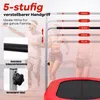 A marketing image showing a trampoline with adjustable handle heights and close-ups of its features. Anteprima dell’immagine prodotto