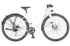 A white electric bicycle is shown against a plain white background. Produktbild-Vorschau