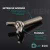 AG-BOX Flügelschrauben M3x20 amerik. Form ähnl. DIN 316 Produktbild-Vorschau 3