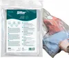 A vacuum bag with clothing inside, and a person's hand pressing on it. Podgląd zdjęcia produktu