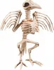 Skelett-Rabe Halloween-Deko 32 cm Produktbild-Vorschau 1