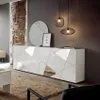 Sideboard mit 4 Türen - Weiß lackiert - CANTIANO Produktbild-Vorschau 11