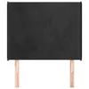 vidaXL Kopfteil mit Ohren Schwarz 83x16x118/128 cm Samt Produktbild-Vorschau 3