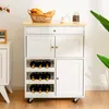 KOMFOTTEU Kuchynský vozík na kolieskach, kuchynský Náhľad obrázku produktu 2