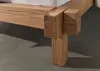 MASSIVMOEBEL24 Balkenbett Zerreiche 140x200 natur geölt Produktbild-Vorschau 4