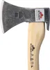 A close-up view of an axe head and part of its handle against a white background. Anteprima dell’immagine prodotto