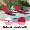 vidaXL Klappbare Sonnenliege 2 pcs Rot 188 x 57 x 86,5 cm Produktbild-Vorschau 5